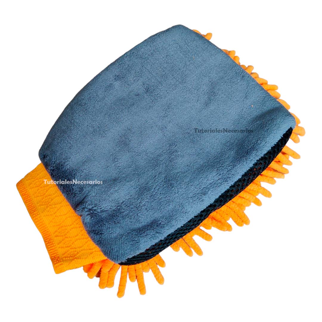 guante chenilla microfibra lavado coche