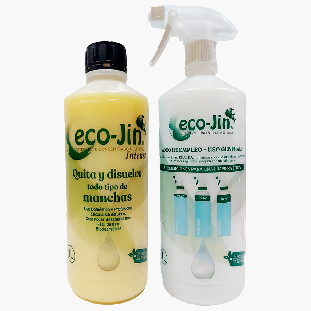 Kit de Inicio ECO-JIN Quitamanchas Higienizante Multiusos Aroma a