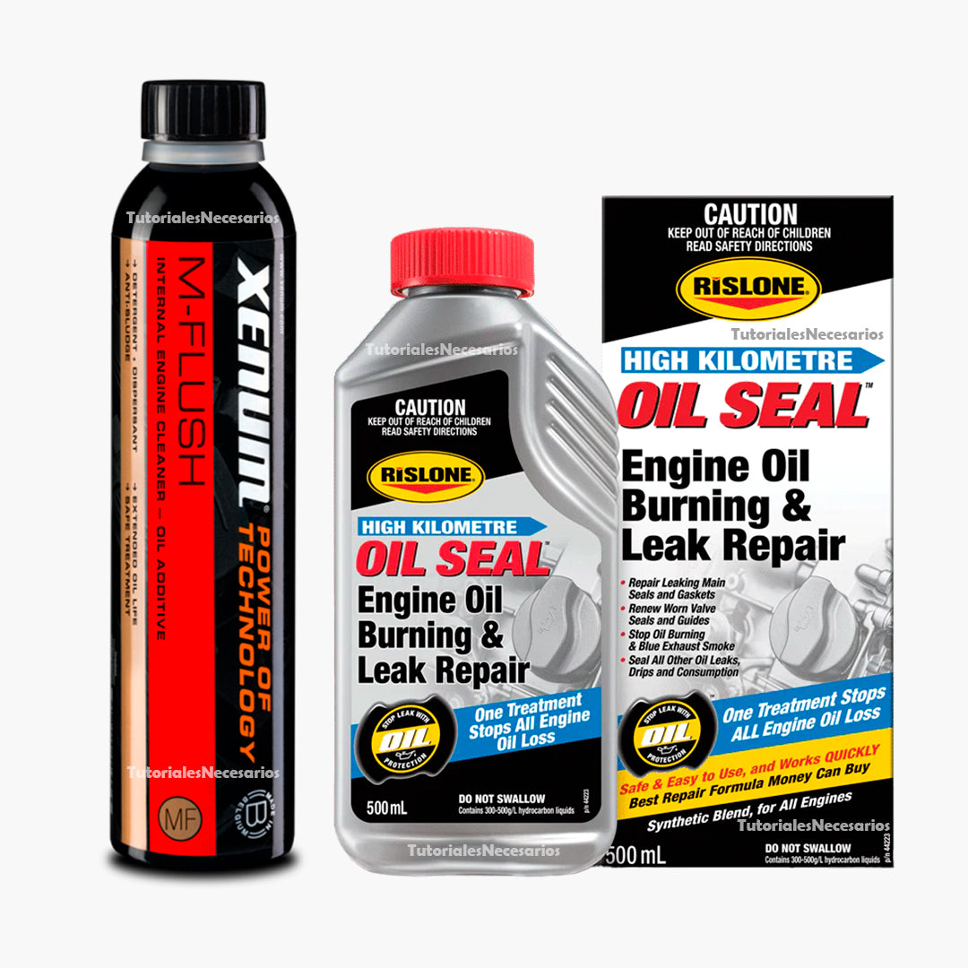 pack elimina consumo aceite xenum rislone m-flush oilseal