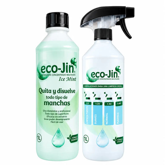 Eco-Jin Ice Mint 1 litro, limpiador multiusos concentrado biodegradable