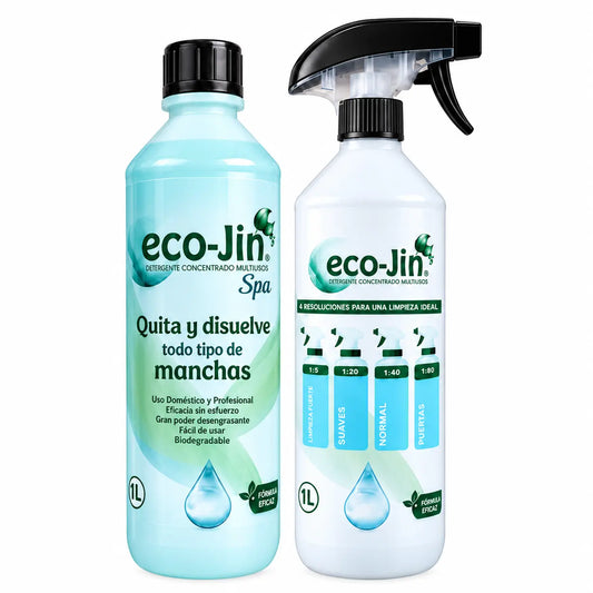 Eco-Jin Spa 1 litro, limpiador multiusos concentrado biodegradable
